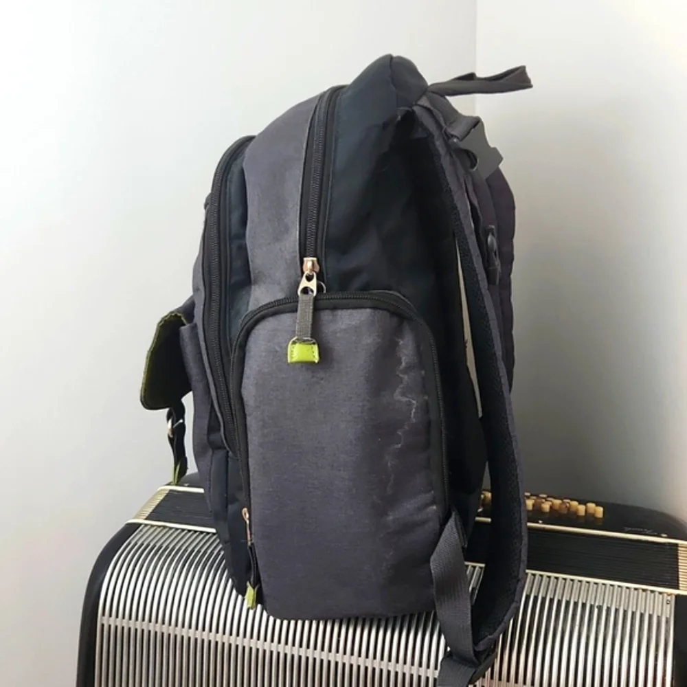 AWESOME EDDIE BAUER DIAPER BAG BACKPACK W/3-INSULATED POCKETS & WIPE HOLDER